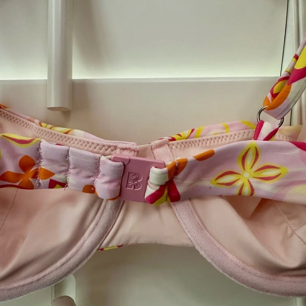 Vibrant Floral Bikini Top | NWOT | Blackbough - Picture 6 of 8